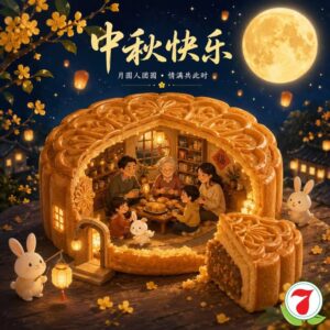🌕 月亮每年都会圆，但一家人能够聚在一起，才是最难得的团圆。